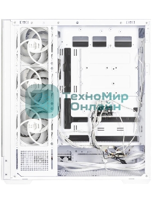 Компьютерный корпус ZALMAN P40 NAMU, ATX, белый, WINDOW, WOODEN ELEMENTS, 2xCombo(2.5” or 3.5”), 1xUSB TYPE-C, 2xUSB 3.0, SIDE 3x120мм ARGB, REAR 1x120мм ARGB