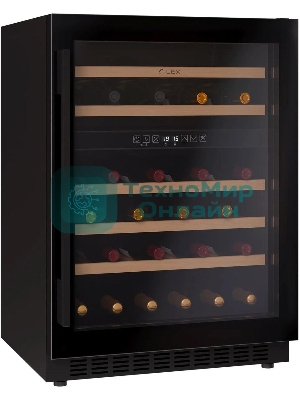 Винный шкаф LEX LWD6046BL dual zone 1-нокамерн. черный