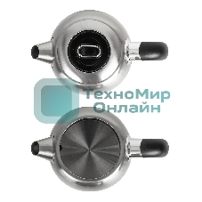 Чайник электрический JVC JK-KE1720 1.7 л, 2200 Вт, серебристый