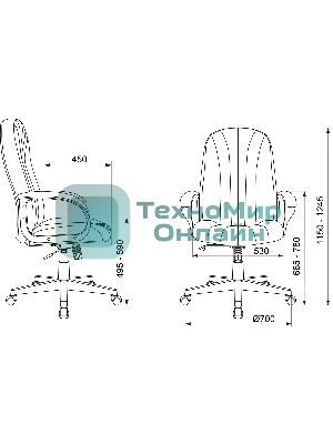 Кресло Бюрократ T-898AXSN 38-404 серый
