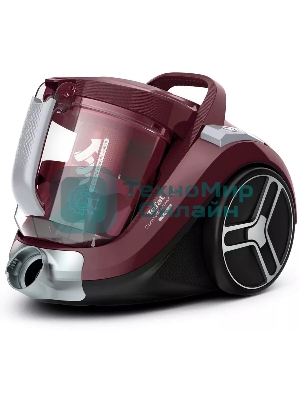 Пылесос Tefal Compact Power XXL TW4873EA, малиновый/черный, 550/550 Вт, уборка сухая, пылесборник контейнер 2.5 л