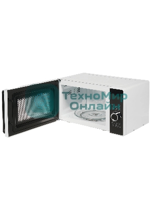 Микроволновая печь Pioneer MW356S белый, 23 л, 800 Вт, переключатели - сенсор, поворотный механизм