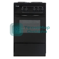 Плита электрическая Лысьва ЭП 301 СТ черный, конфорок 3 шт, духовка 57 л, 50 см x 84 см x 60 см