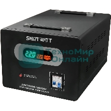 Напольный стабилизатор напряжения SMARTWATT AVR TOWER 10000RF (140W - 260W, 10000VA, 10 кВт, 50-60 Гц, LED-дисплей, реле