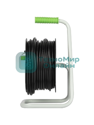 Удлинитель силовой ЭРА GREEN LINE KAT-3x1.5-30m Greenline на катушке пластик 4 розетки с заземлением 30м ПВС 3x1.5мм2