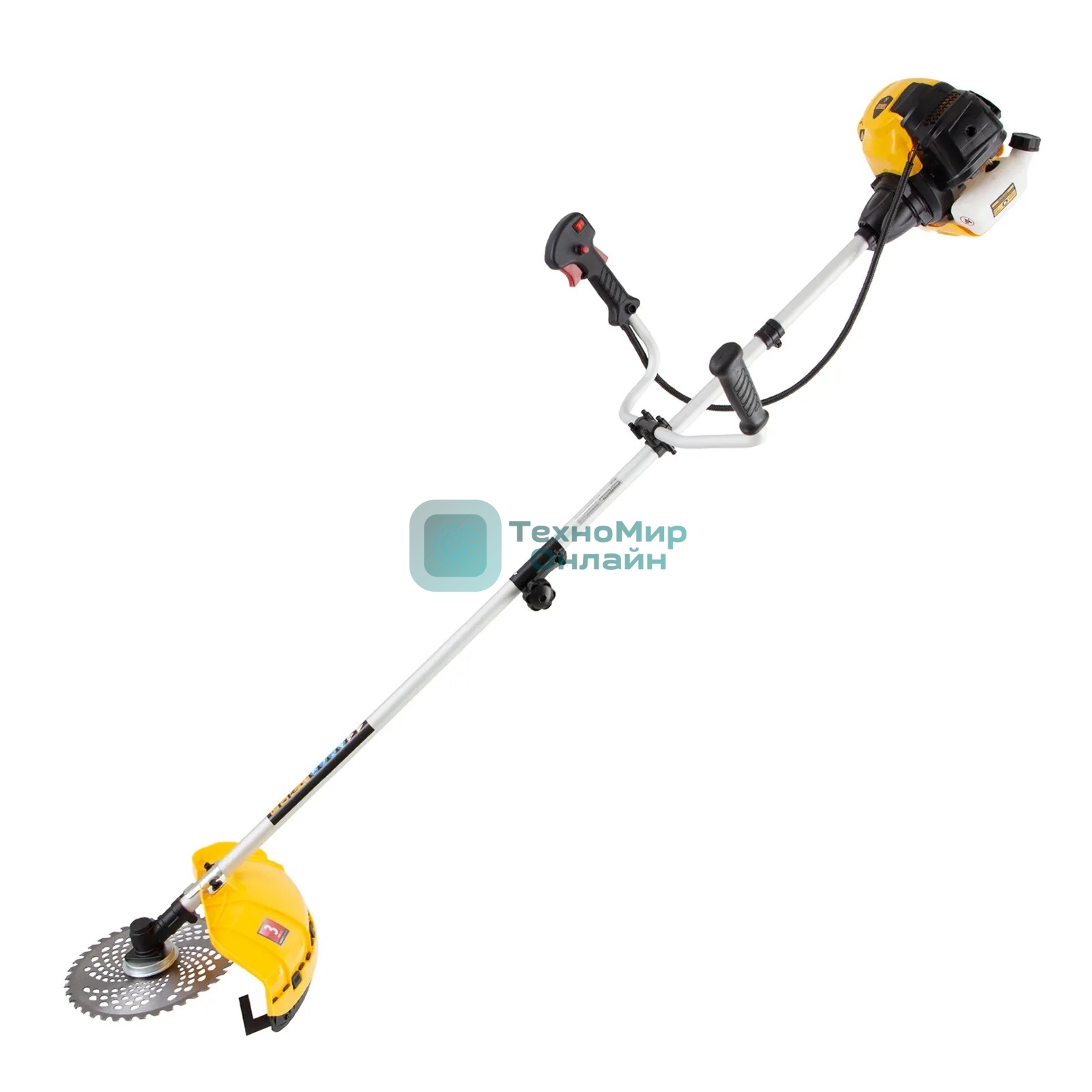 Триммер бензиновый Denzel DTL-33S, 33 см3, разъемная штанга, состоит из 2 частей