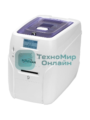 Принтер пластиковых карт Poscenter Pointman Nuvia N10 300 dpi, до 600 карт/ час, USB, Ethernet, белый