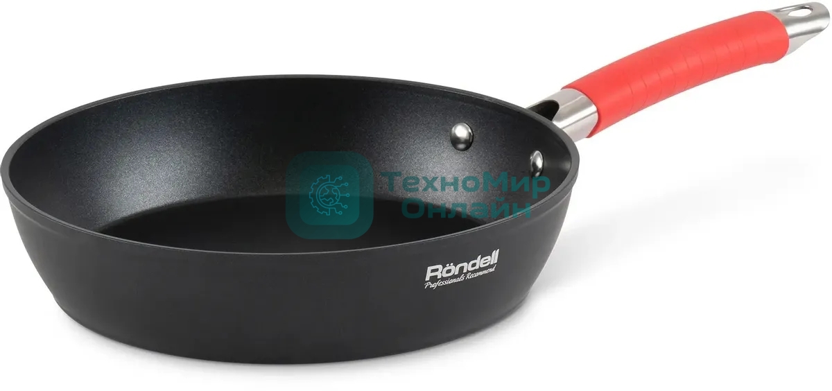 Сковорода Rondell Passion RDA-1931 круглая 26 см, покрытие: Xylan Plus ручка несъемная (без крышки) черный