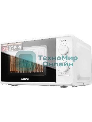 Микроволновая печь Hyundai HYM-M2044 белый, 20 л, 700 Вт, переключатели - поворотный механизм