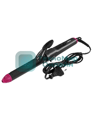 Щипцы для завивки волос БЕРДСК 2301 черный/розовый, 25 мм, 200 °C, 5 режимов