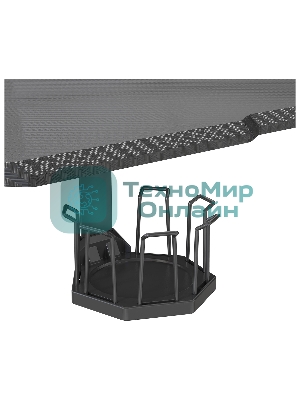 Стол игровой Cactus CS-EDL-GbK столешница МДФ черный, каркас черный