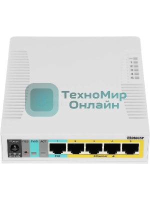 Коммутатор Mikrotik CSS106-1G-4P-1S 5PORT 1000M 1SFP