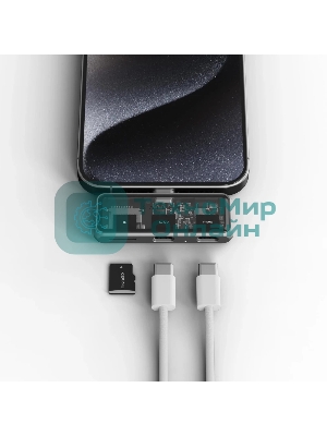 USB-концентратор Satechi Mobile XR Hub with microSD (2х USB Type-C, microSD), до 100 Вт, Серый ST-HXRSDM