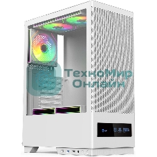 Компьютерный корпус ACD Citadel 108DW ATX, Type-C + 2 X USB ports + HD audio combo, Mesh, TG, белый
