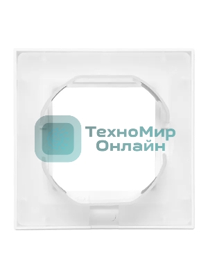 Рамка Эпика 1-местная, IP44, белая, пластик