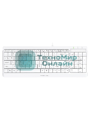 Комплект клавиатура+мышь A4Tech FStyler F1512 проводной, USB, 1200 DPI, белый