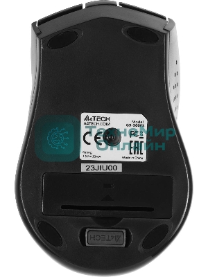 Мышь беспроводная A4Tech G9-500FS черный, 1200 dpi, радиоканал, USB, кнопки - 4