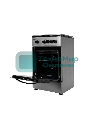 Плита газовая Kraft KF-FSK5301GS серый, конфорок 4 газовых, духовка 58 л, 50 см x 85.5 см x 55.6 см