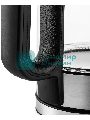 Чайник электрический Kitfort КТ-6128 1.7л. 2200Вт черный (корпус: стекло)