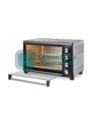 Мини-печь Hyundai MIO-HY076 45л. 2000Вт серебристый/черный