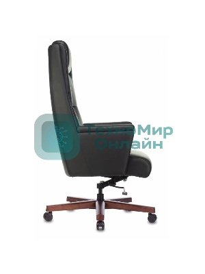 Кресло Бюрократ DUKE черный, кожа