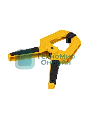 Струбцина клещеобразная Denzel усиленная 80 х 60 мм, двухкомпонентные рукоятки