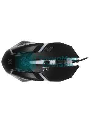 Комплект клавиатура+мышь Defender Glion C-123 проводной, USB, 1600 DPI, чёрный