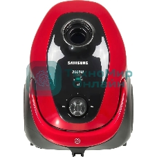 Пылесос Samsung VC20M257AWR красный, 460/2000 Вт, уборка сухая, пылесборник мешок 2.5 л