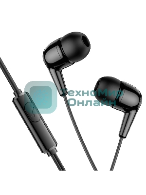 Проводные наушники Hoco M97a черный, внутриканальные