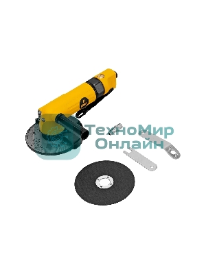 Пневматическая углошлифовальная машина Denzel AG125, 11000 об/мин, 125 мм, 186 л/мин