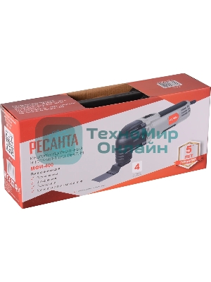 Многофункциональный инструмент (реноватор) МФИ-400 в кейсе Ресанта