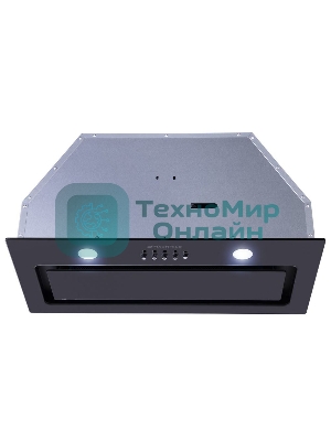 Вытяжка встраиваемая Maunfeld Trapeze 601GG черный, 60 см, 1150 куб. м/ч, 54 дБ