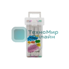 Набор маркеров для скетчинга Silwerhof 1509936, двойной пишущий наконечник, 1-7мм, 12 цветов, пластиковая коробка (12шт.)