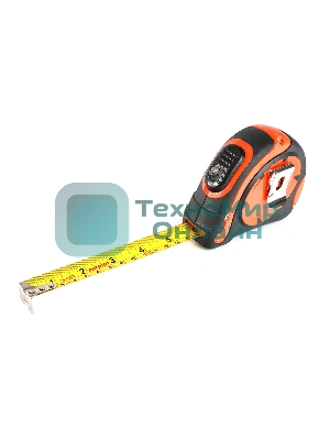 Рулетка PATRIOT MTA-7, автостоп, ударопрочный корпус, обрезиненная, 7,5м