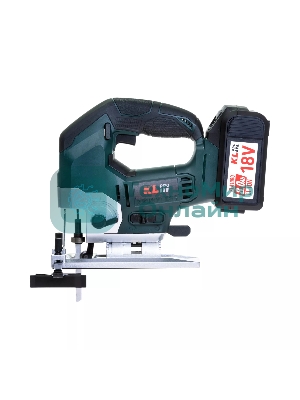 Лобзик электрический профессиональный бесщеточный KLPRO KLDT18B-80 (18В, Li-ion-2шт, 8.0А·ч, патрубок для пылесоса, полотна (дерево/металл, З/У-4А, кейс)