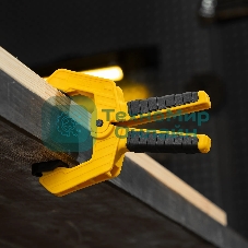 Струбцина клещеобразная Denzel усиленная 65 х 50 мм, двухкомпонентные рукоятки