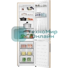 Холодильник Haier CEF538CGG золото двухкамерный 263/105л морозилка снизу, No Frost