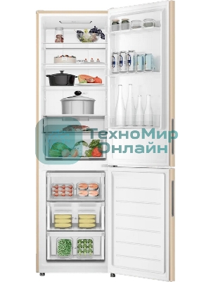 Холодильник Haier CEF538CGG золото двухкамерный 263/105л морозилка снизу, No Frost