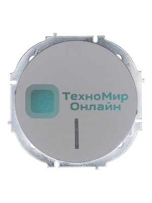 Выключатель 1-кл. СП OSEN 10А IP20 с подсветкой механизм серый матовый LEZARD 743-7488-111