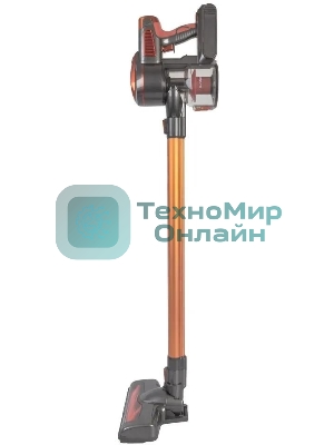 Пылесос вертикальный Endever SkyClean VC-301 черный/оранжевый, питание от аккумулятора, 75 Вт, уборка сухая, пылесборник 0,8 л