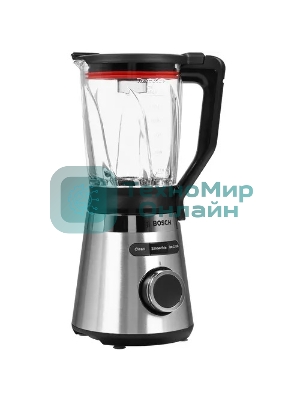 Блендер стационарный Bosch MMB6384M, 1200Вт, черный/нержавеющая сталь