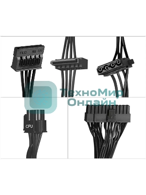 Блок питания KingPrice ATX 350W KPPSU350 (20+4pin) 120мм fan 2xSATA RTL