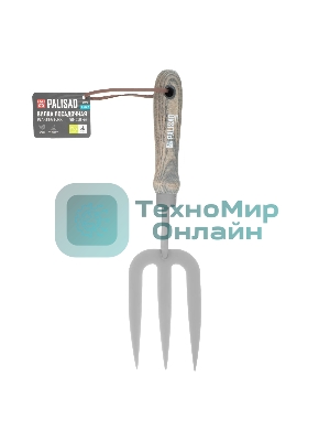 Вилка посадочная Palisad LUXE 80х320 мм, стальная, рукоятка из ясеня