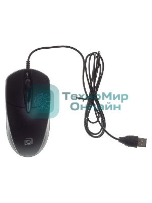 Мышь проводная Oklick 275M черный, 1000 dpi, USB, кнопки - 3