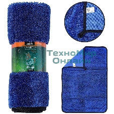 Салфетка LI-SA LS0113 из суперплотной микрофибры для чистки, сушки и полировки кузова 40х60см, высокий ворс, плотность 750г/м2 48879