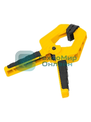 Струбцина клещеобразная Denzel усиленная 65 х 50 мм, двухкомпонентные рукоятки