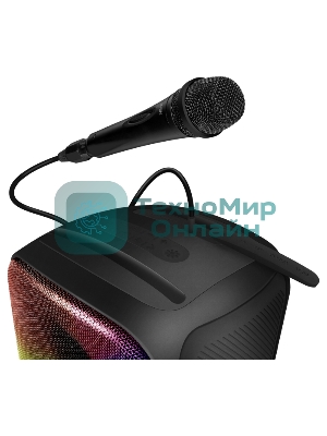 Портативная колонка SVEN PS-555, черный, 65 Вт (RMS), Bluetooth, USB, microSD, пульт