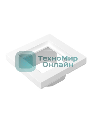 Рамка Эпика 1-местная, IP44, белая, пластик