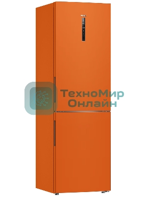 Холодильник Haier C2F636CORGU1 оранжевый двухкамерный 256/108 л морозилка снизу, No Frost