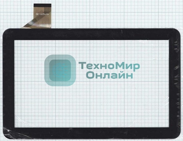 Сенсорное стекло (тачскрин) 10.1'' YDT1231-A0 (257x159 мм), черное
